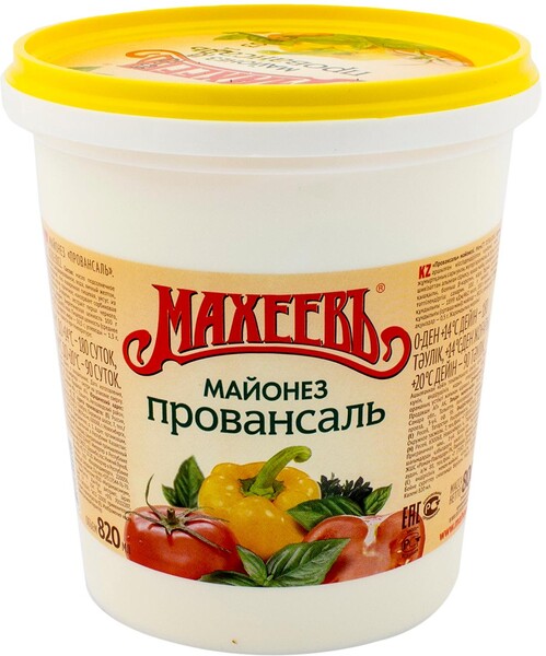 Майонез МАХЕЕВЪ Провансаль 67%, 10 л., ПЭТ ведро