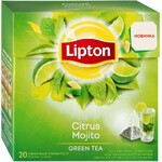 Чай Lipton зеленый Мята и цитрусовые, 20 пакетиков