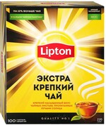 Чай Lipton черный Экстра крепкий, 100шт