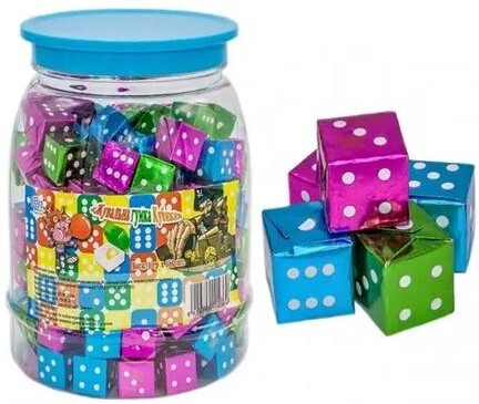 Жевательная резинка, Кубик, 495 гр., пластиковая банка