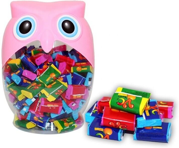 Жевательная резинка, сова тату, 2,8 гр., пластиковая упаковка