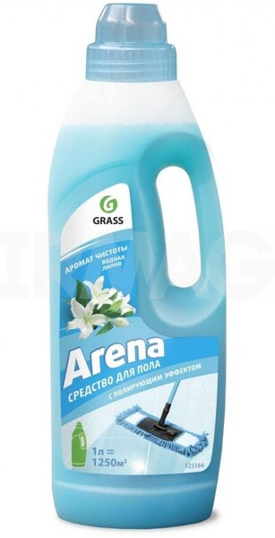 Средство чистящее для пола Grass Arena Водная Лилия с полирующим эффектом 1 л., ПЭТ