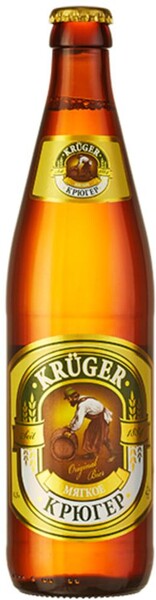 Пиво светлое 4,2% Томское пиво Крюгер Мягкое, 500 мл., стекло
