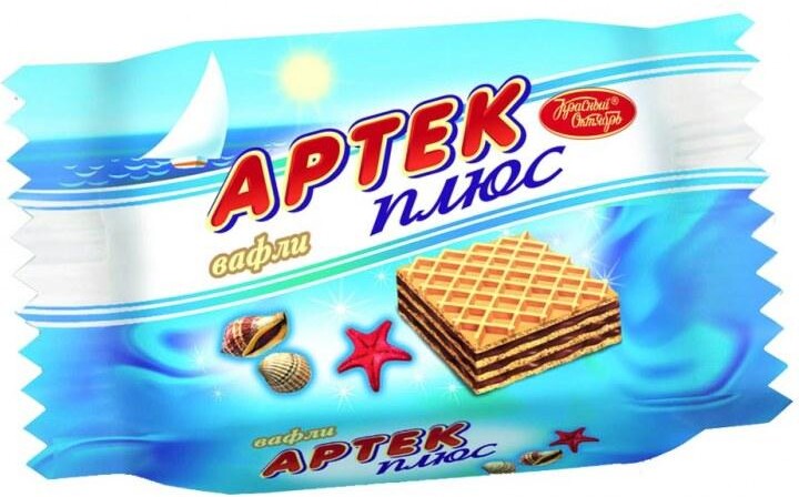 Вафли Артек плюс 18 гр., флоу-пак