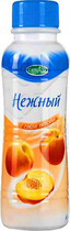 Йогурт Нежный 0,1% с соком Персика, Campina, 385 гр, ПЭТ