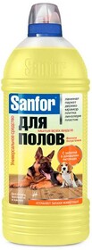 Средство чистящее Sanfor Ультра блеск для мытья полов Забота о домашних питомцах 1л