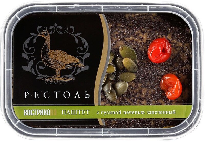 Паштет Востряково Французский (с гусиной печенью), Рестоль , 160 гр., ПЭТ