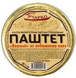 Паштет Барко Нежный Из индюшиного мяса, 70 гр., ламистер