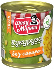 Кукуруза Фрау Марта сахарная без сахара 310г