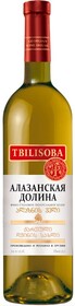 Вино белое полусладкое «Tbilisoba Алазанская Долина», 0.75 л