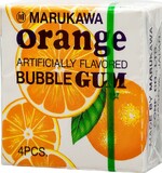 Жевательная резинка Marukawa ORANGE, вкус Апельсина, шары