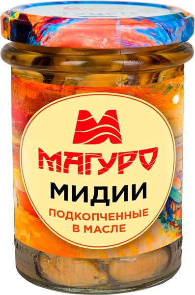 Мидии подкопченные МАГУРО, 200г