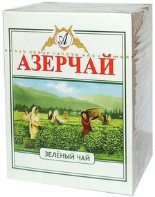 Чай Азерчай Зеленый с жасмином 100 гр., картон