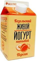 Йогурт Козельский живой персик 2,5%