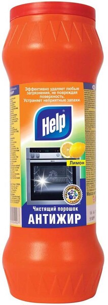 Чистящий порошок Help Антижир Лимон, 400 гр.,