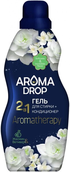 Гель для стирки Aroma Drop Aromatherapy 2в1 Жасмин и Ветивер 1кг