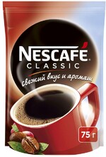 Кофе Nescafe Classic натуральный растворимый гранулированный 75г