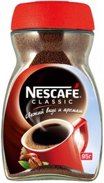 Кофе Nescafe Classic стеклянная банка 95г