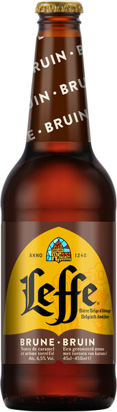 Пивной Напиток Леффе Брюн Темный Эль 6,5% 0,45л Стекло
