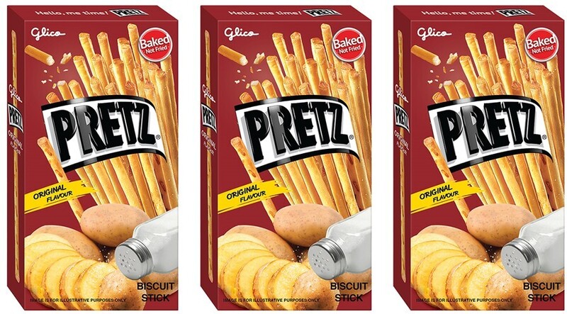 Палочки Pretz со вкусом запеченной картошки  японские крекеры, быстрый перекус 23 гр.