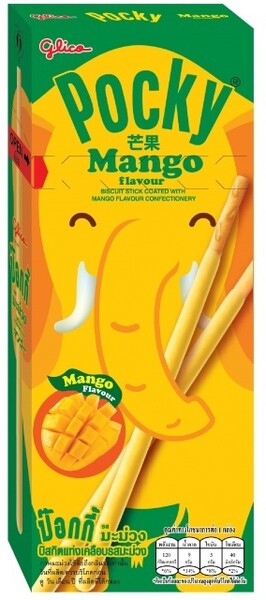 Бисквитные палочки манго Glico Pocky, 25 гр., картон