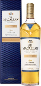 Виски шотландский «Macallan Double Cask Gold» в подарочной упаковке, 0.7 л