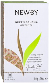 Чай Newby зеленый Green Sencha 25пак*2г
