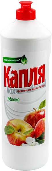 Средство Весна Капля VOX для посуды Яблоко, 450 гр., ПЭТ