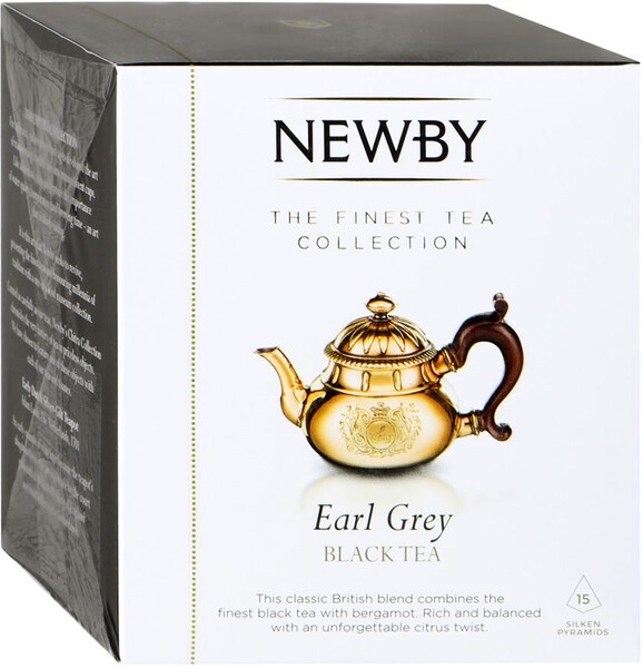 Чай черный Newby Эрл Грей в пирамидках 15*2,5г