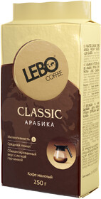 Кофе Lebo Classic 250 гр. молотый брикет (12) NEW