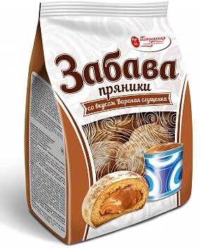 Пряники Пензенская КФ Забава вареная сгущенка, 0.30кг