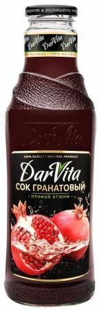 Сок DarVita гранатовый  прямого отжима 750 мл., стекло
