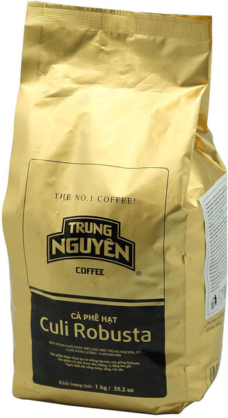 Натуральный жареный зерновой кофе CULI ROBUSTA, 1 кг