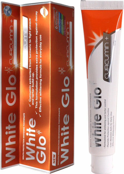 Зубная паста White Glo отбеливающая с куркумином, Австралия