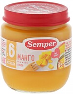 Пюре Semper Манго для детей с 6 месяцев, 125г