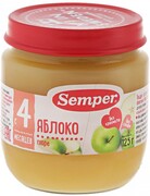 Пюре Semper Яблоко для детей с 4 месяцев, 125г