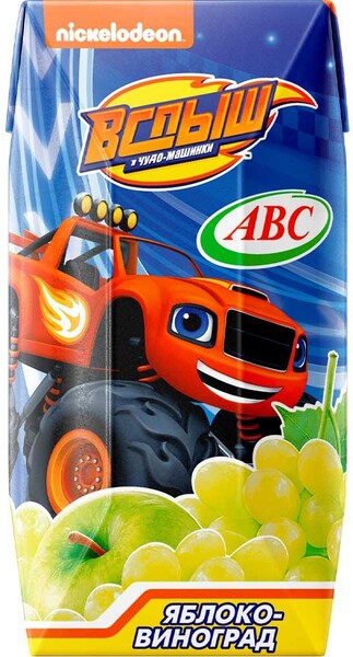 Нектар АВС Вспыш яблоко виноград, 200 мл., тетра-пак