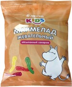 Мармелад жевательный ЛЕНТА KIDS Муми-тролли, червячки-малыши, в сахарной обсыпке, 70г