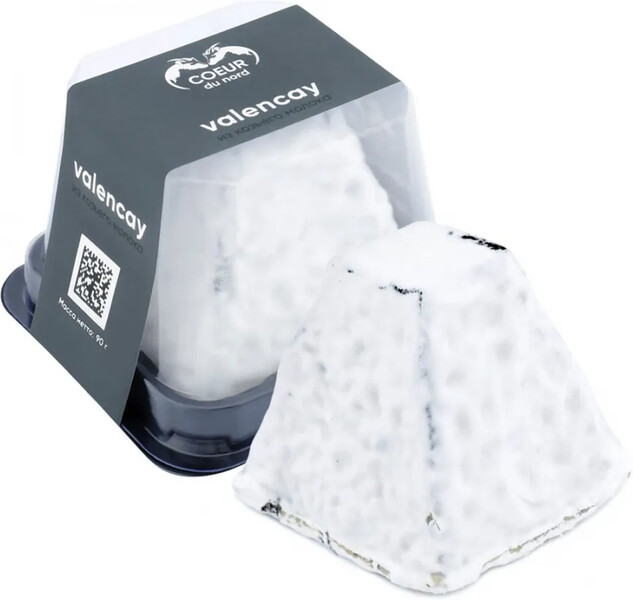 Сыр мягкий Coeur du Nord с плесенью Валансэ из козьего молока 50% 90 г