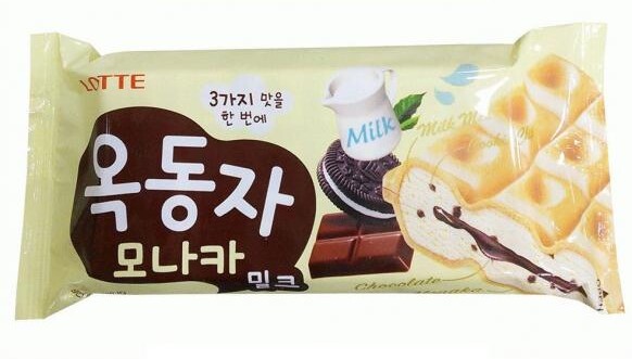 Мороженое сливочное Lotte Ракушка сэндвич на вафлях, 100 г