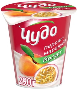 Йогурт Чудо Персик-Маракуйя 2,5% 290г