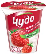 Йогурт Чудо со вкусом Клубника-Земляника 2,5% 290г