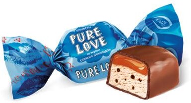 Конфеты Konti Рure Love со вкусом сливки с шоколадом, вес