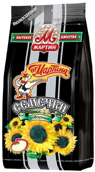 Семечки подсолнечника От Мартина полосатые без соли 75г