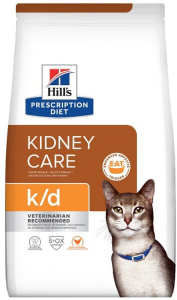 Prescription Diet k-d Kidney Care Сухой диетический корм для кошек при профилактике заболеваний почек с курицей, 3 кг