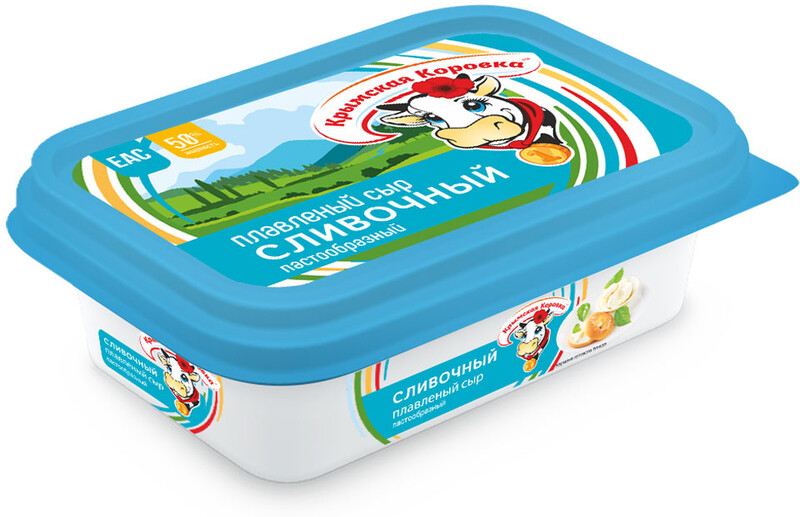 Сыр плавленый «Крымская Коровка» Сливочный 50%, 180 г
