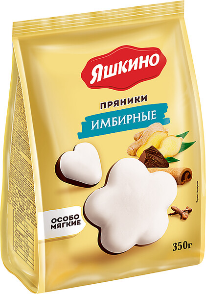 Пряники ЯШКИНО Имбирные, 350г