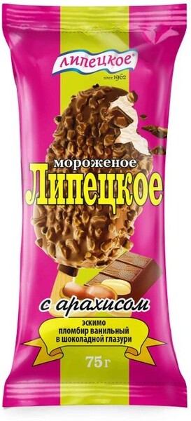 Мороженое ЛХК Липецкое эскимо 75г