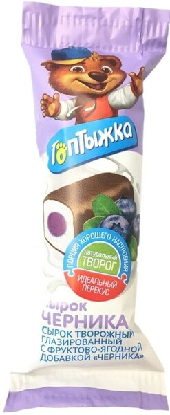 Сырок Ижмолоко Топтыжка черника глазированный 12%, 45г