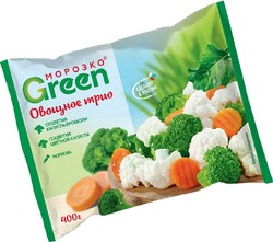 Смесь овощная Морозко Green Овощное трио быстрозамороженная 400г